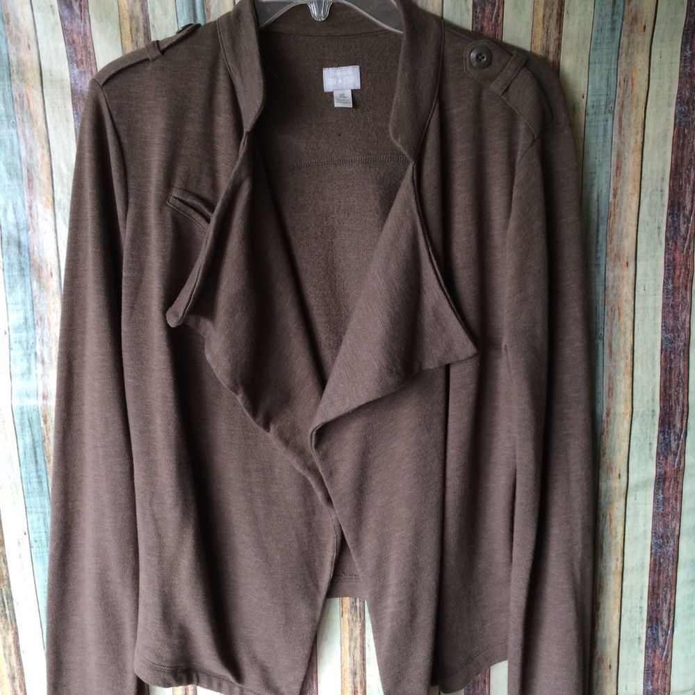 Vintage Y2K ISH RARE Now defunct Converse ONE Casual Cropped draped Blazer